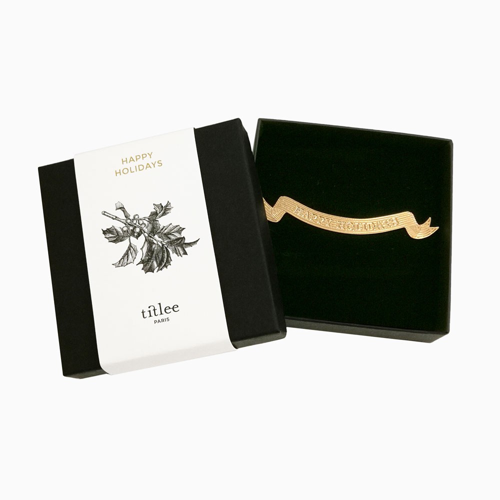 Titlee Broche Happy Holidays