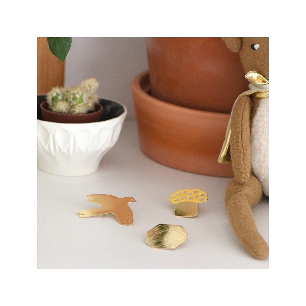 Titlee Broche Mushroom X Le Train Fantôme