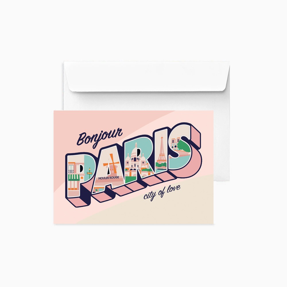 titlee Carte Bonjour Paris