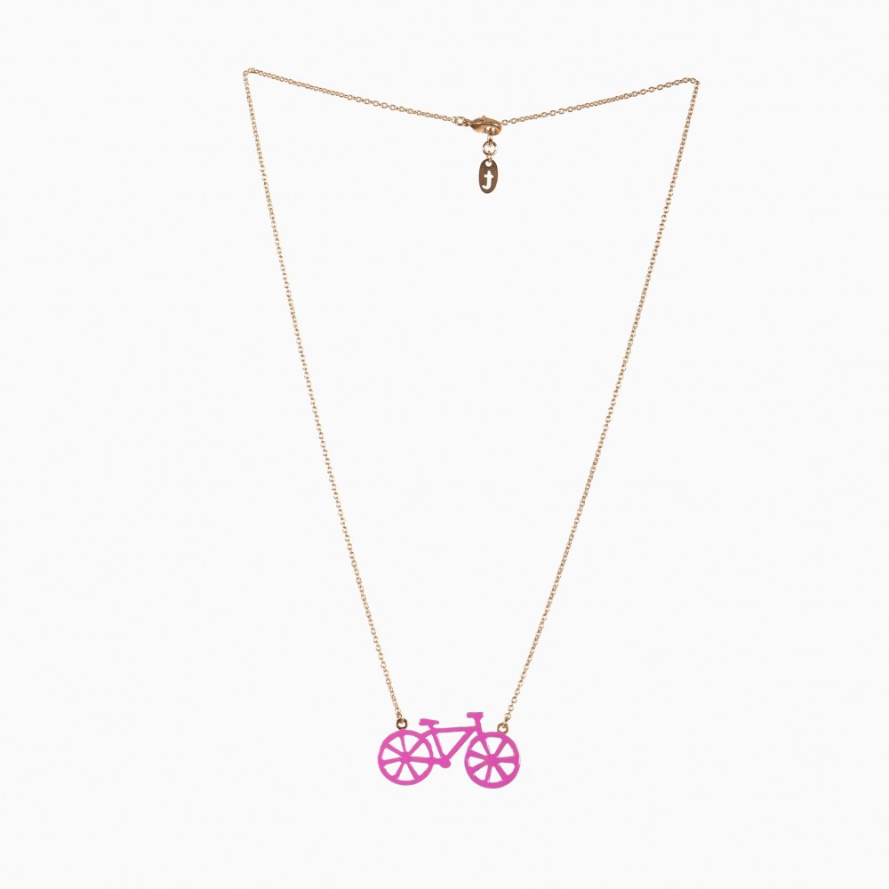 Titlee Collier Bicyclette - Fuchsia
