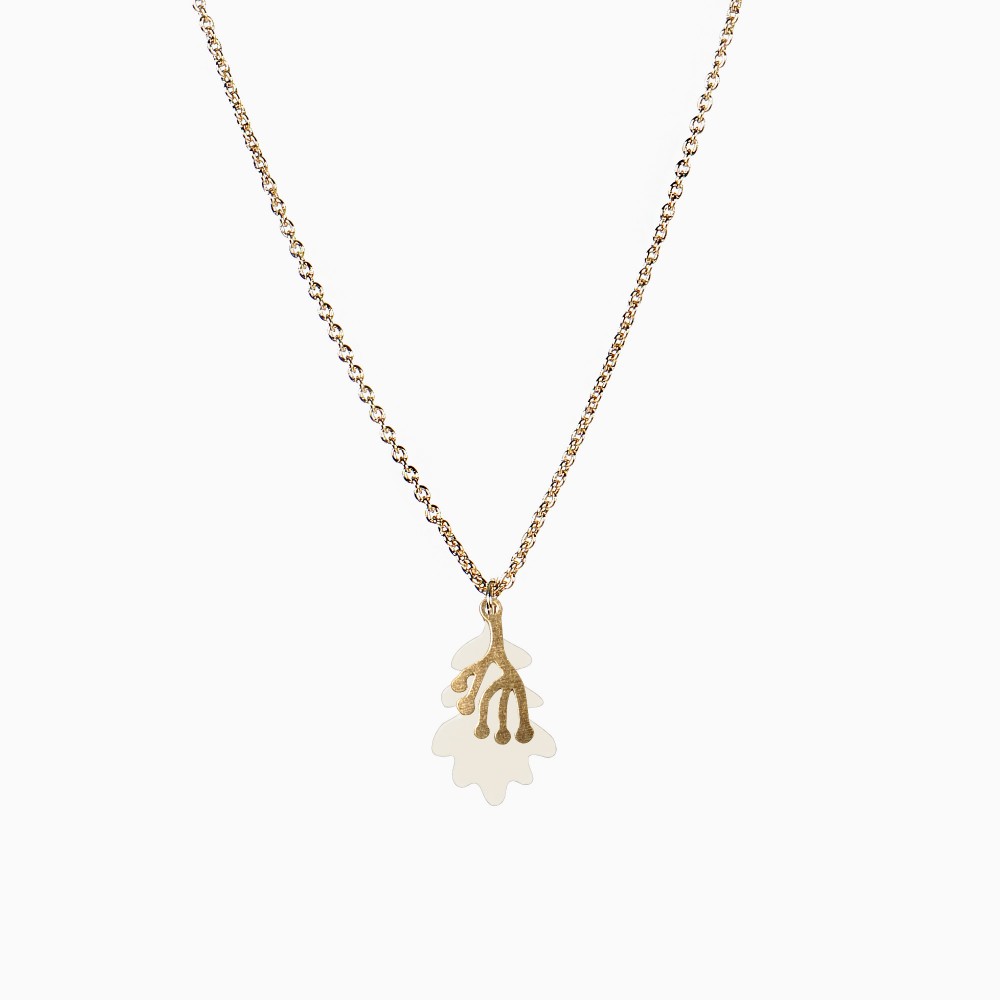 titlee Collier Leaves - écru x Lucille Michieli