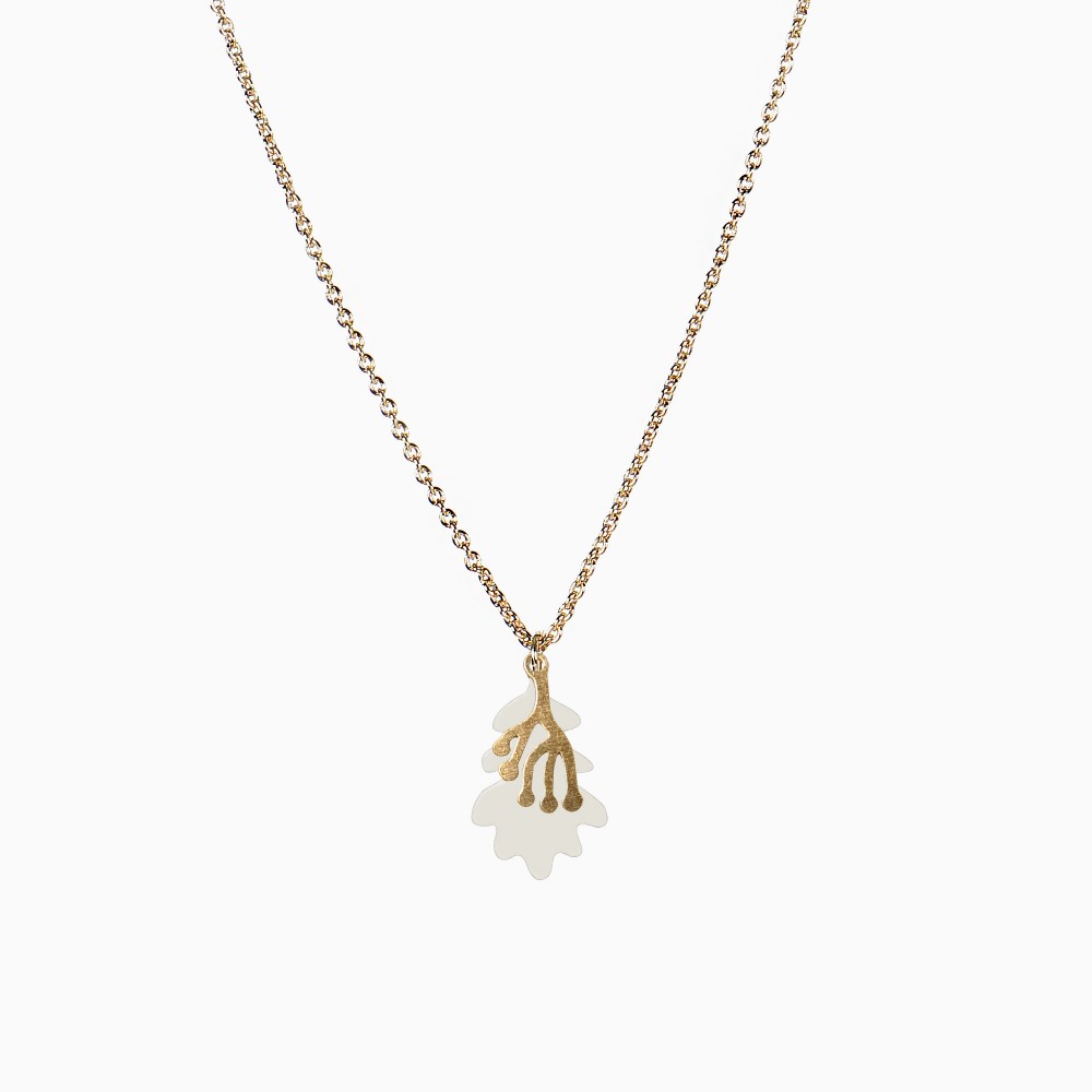 titlee Collier Leaves - mastic x Lucille Michieli