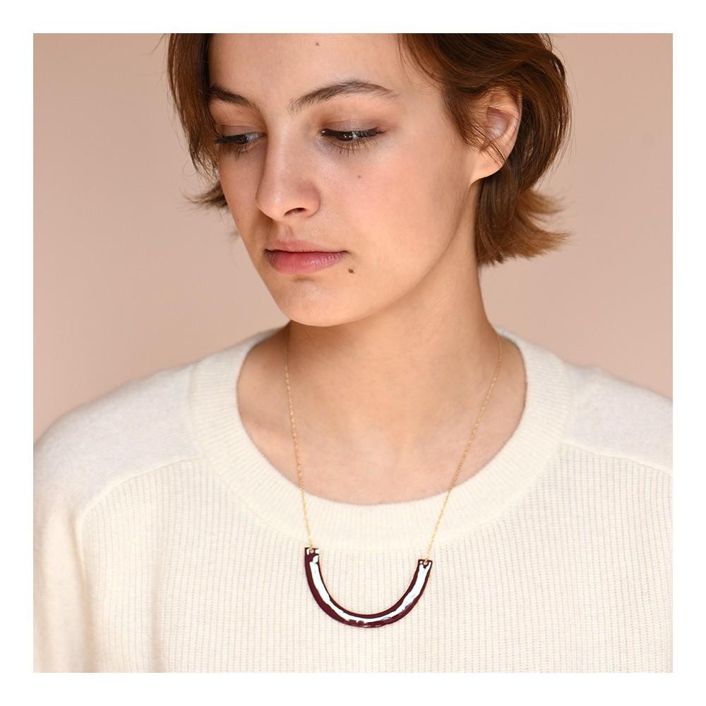 Titlee Collier Manhattan - Grenat