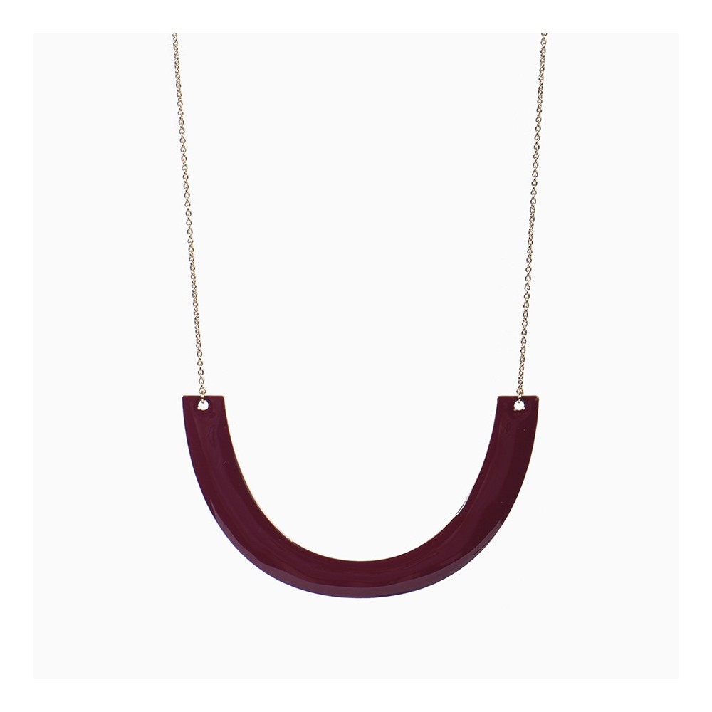 titlee Collier Manhattan - grenat