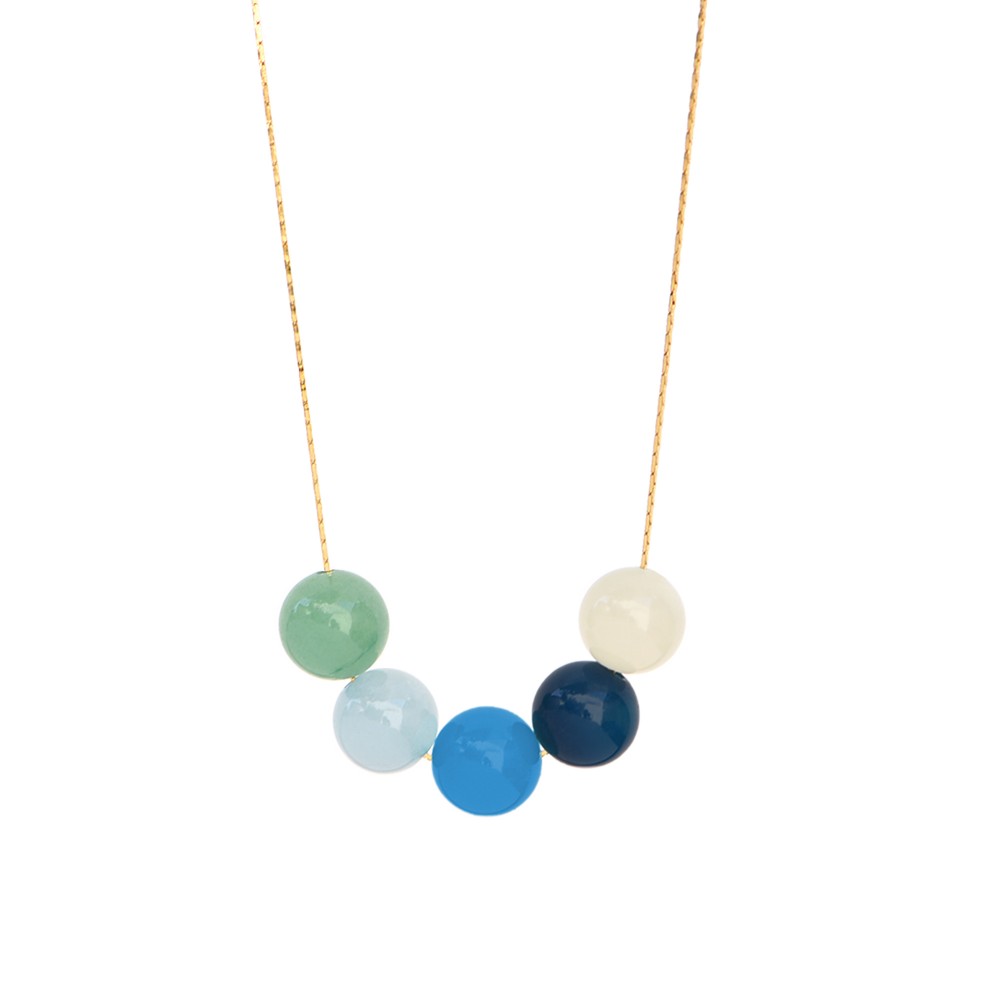 titlee Collier Wolcott - azur