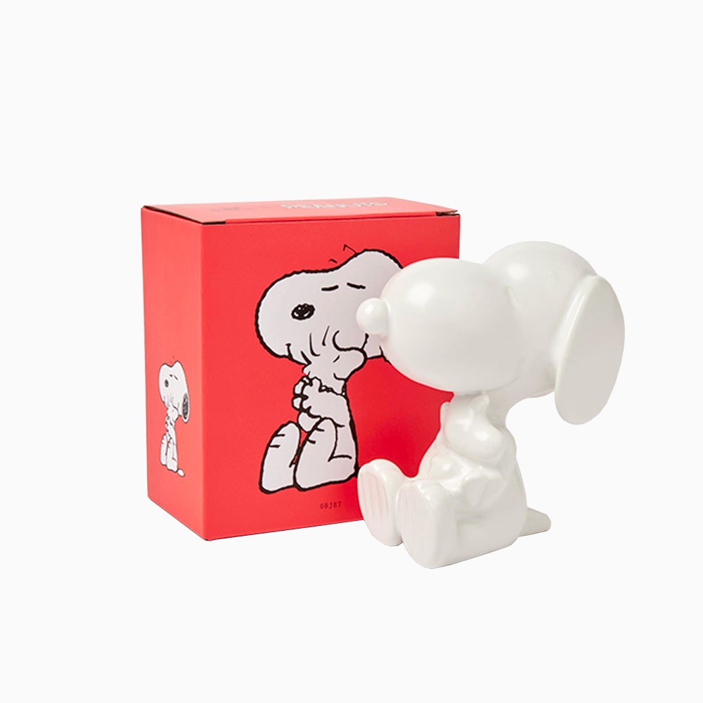 titlee Figurine Snoopy et Woodstock en porcelaine