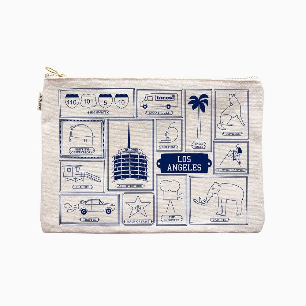 titlee Grande pochette zippée Los Angeles