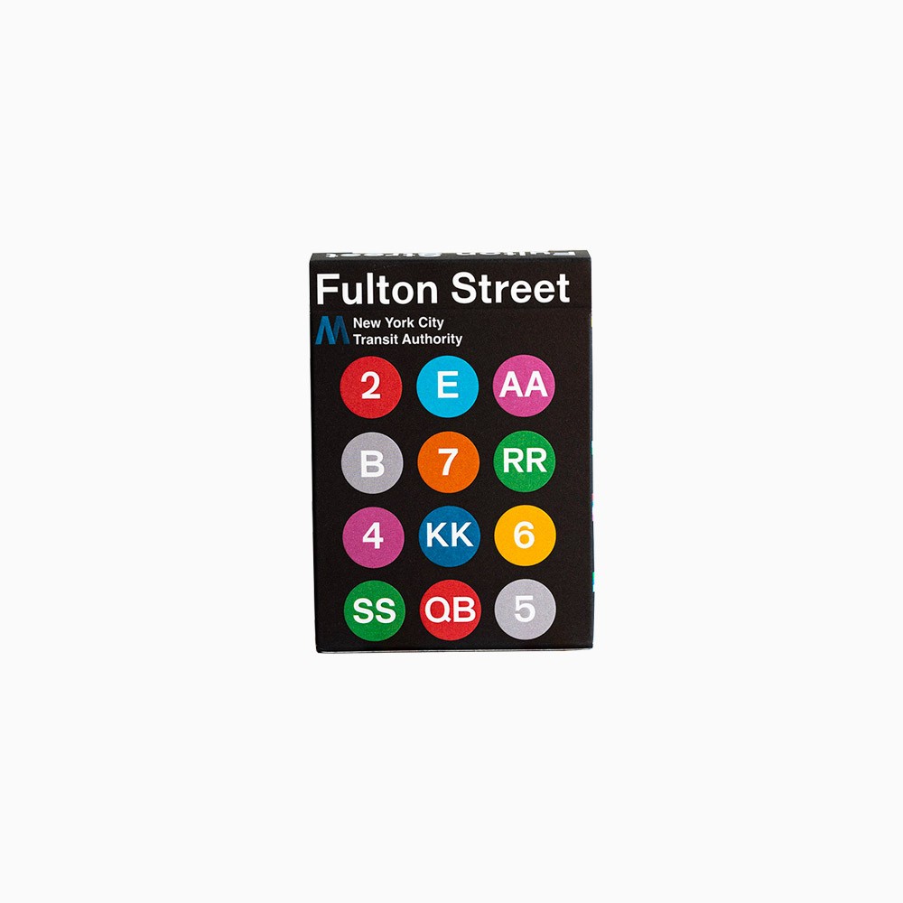 titlee Jeu de cartes Fulton street - noir