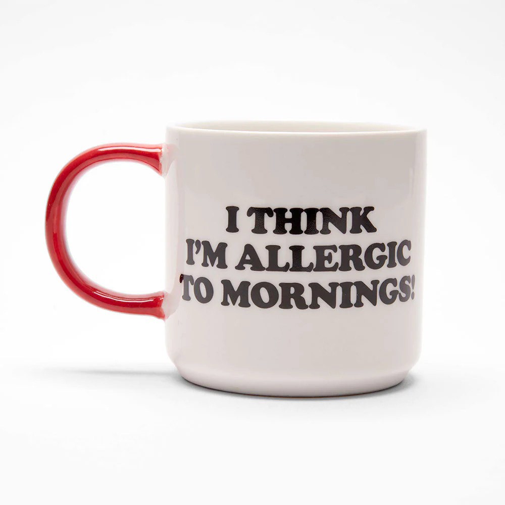 Titlee Mug Snoopy Allergic To Mornings