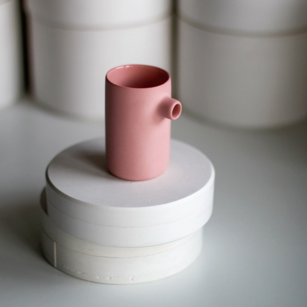 Titlee Petit Pot En Porcelaine - Rose