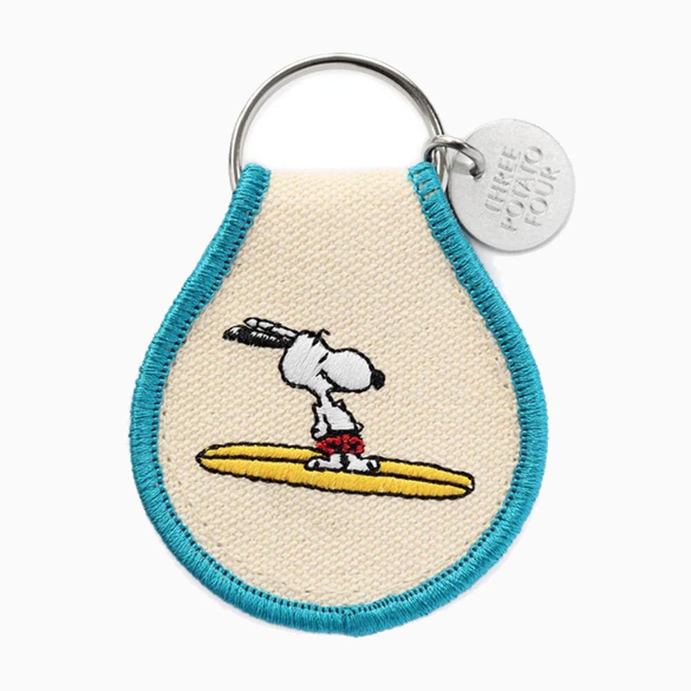 Titlee Porte-clés Brodé Snoopy Surf