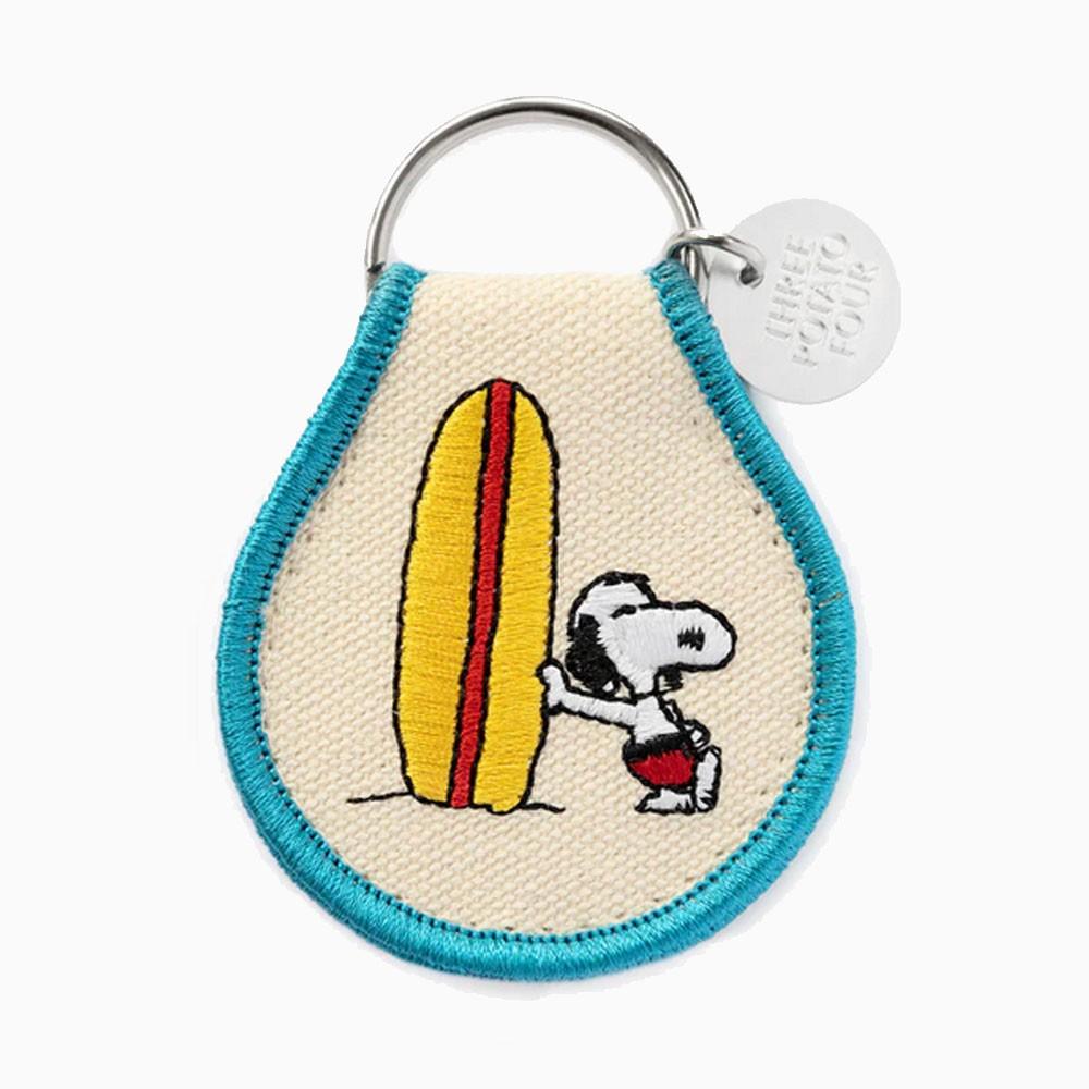 titlee Porte-clés brodé Snoopy Surf