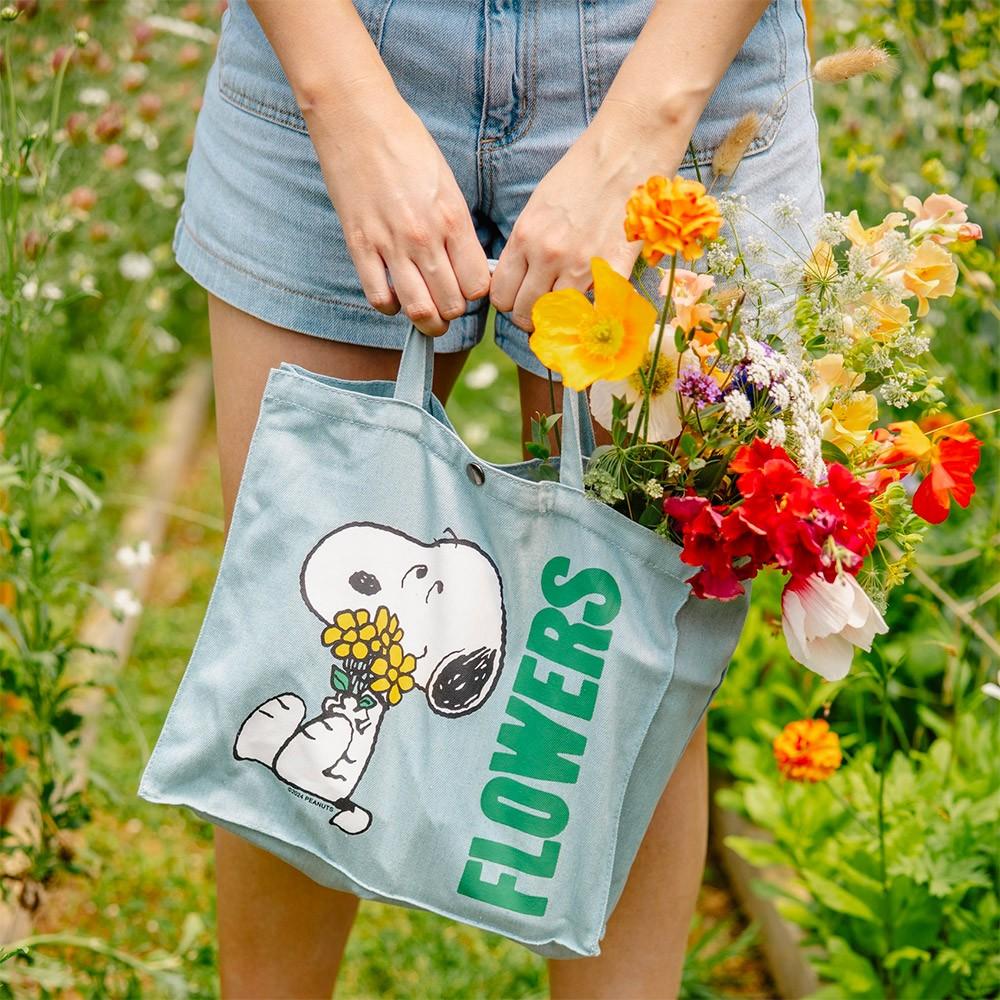 Titlee Sac Shopping Snoopy Flowers