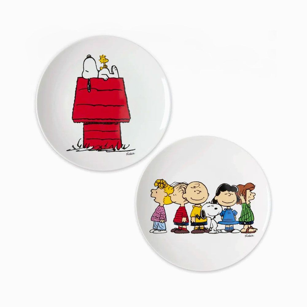titlee Set de 2 assiettes Peanuts & Snoopy