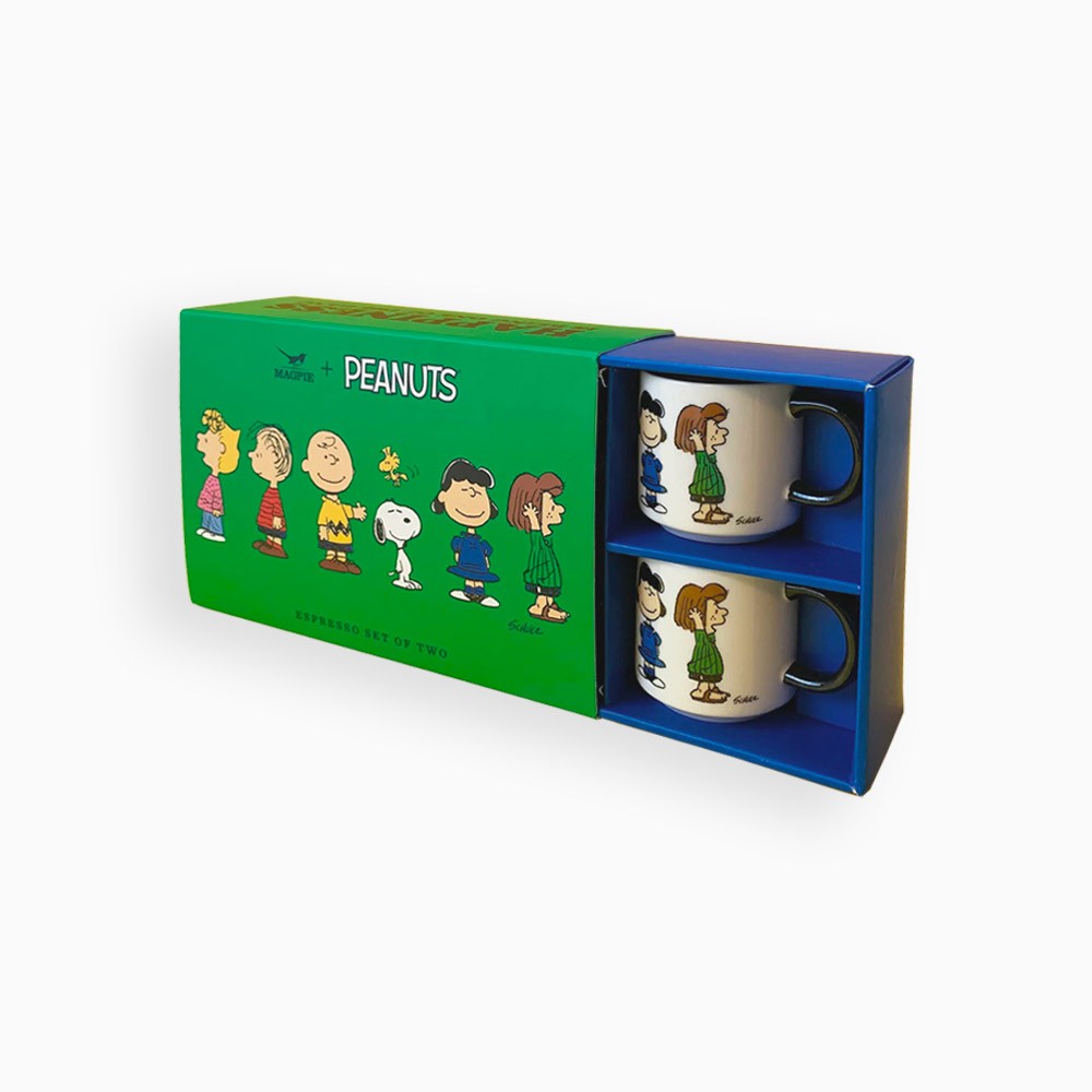 Titlee Set De 2 Tasses à Café Peanuts Gang