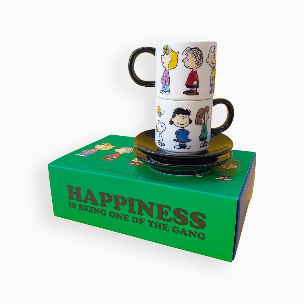 Titlee Set De 2 Tasses à Café Peanuts Gang