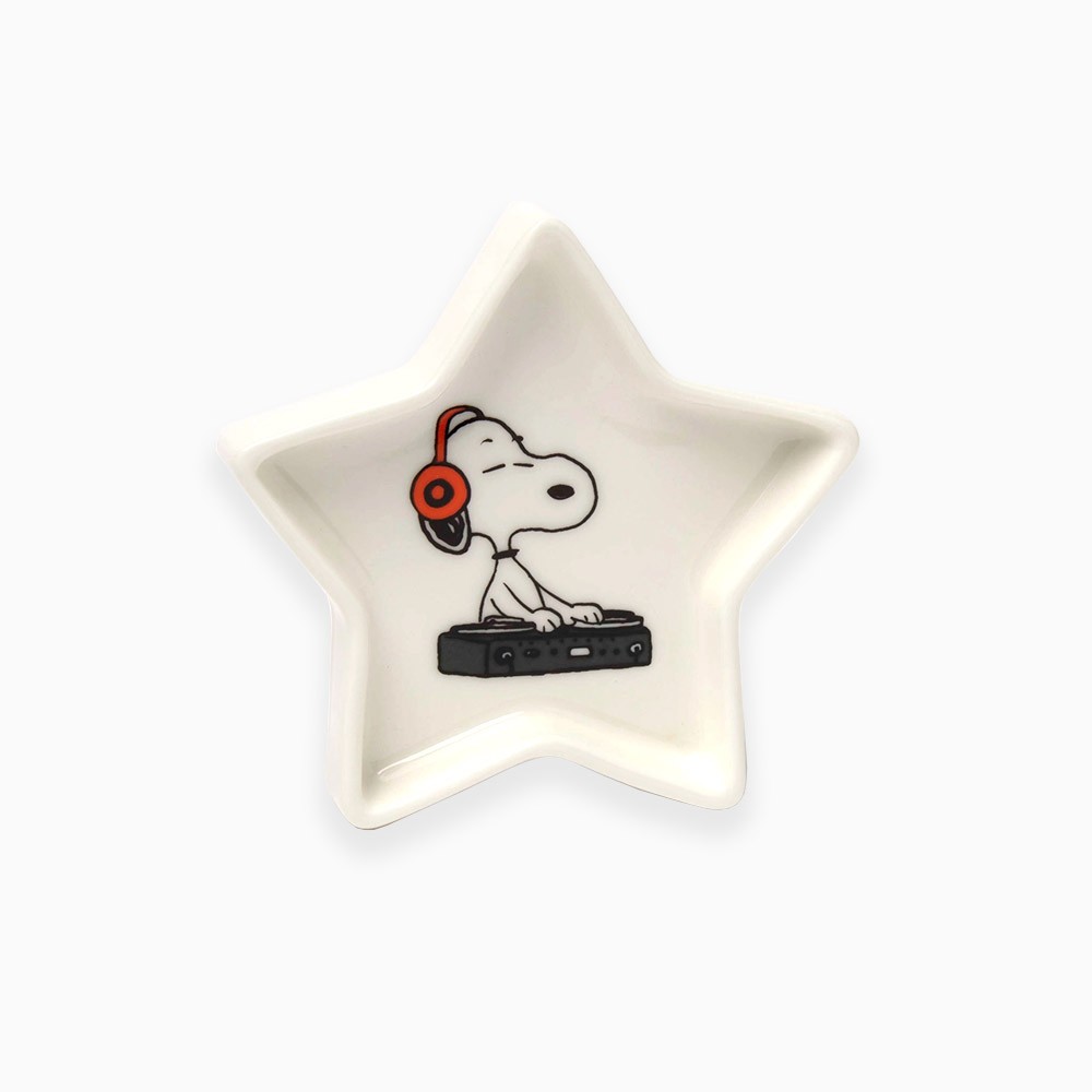 Titlee Vide Poche En Porcelaine DJ Snoopy