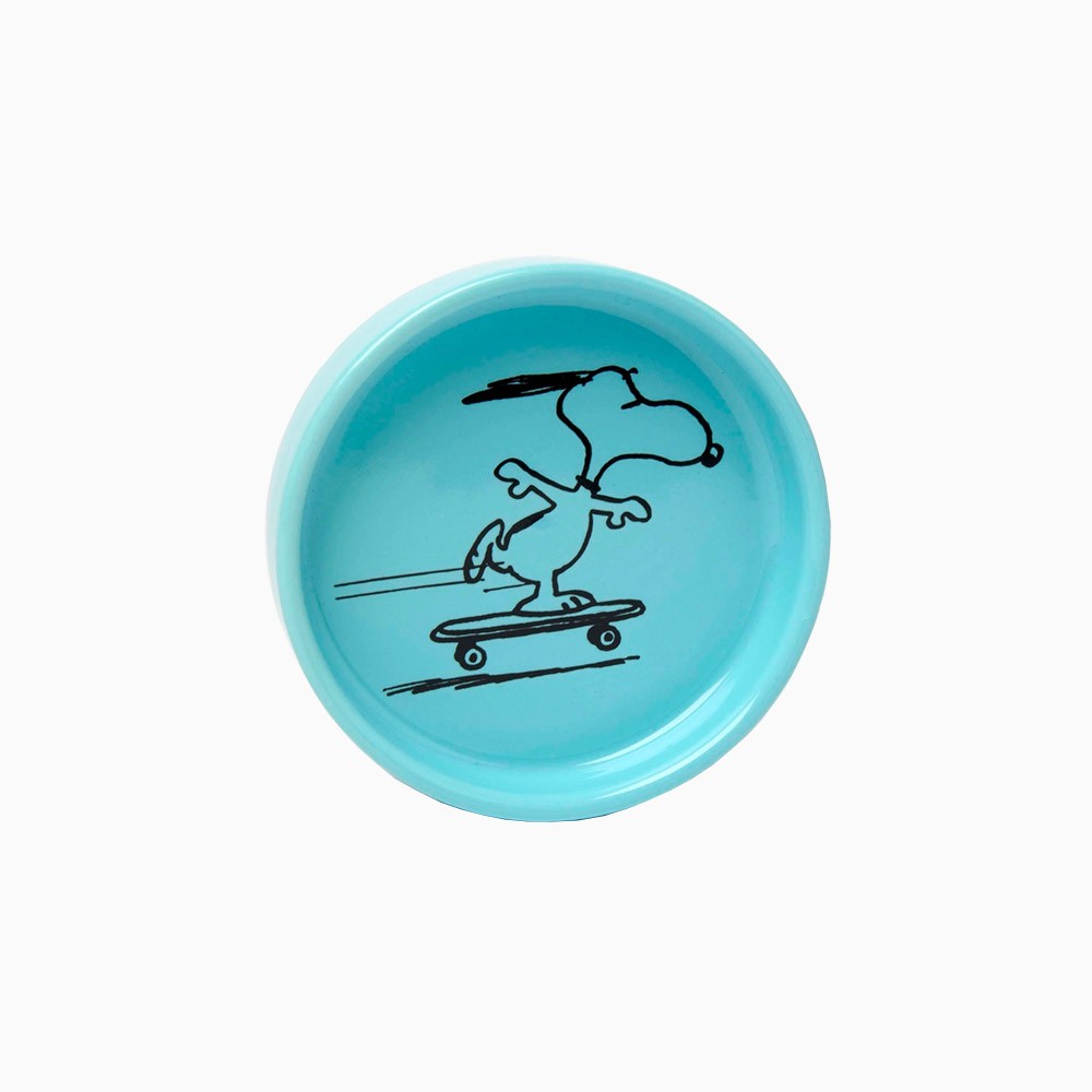 Titlee Vide Poche En Porcelaine Snoopy Skating