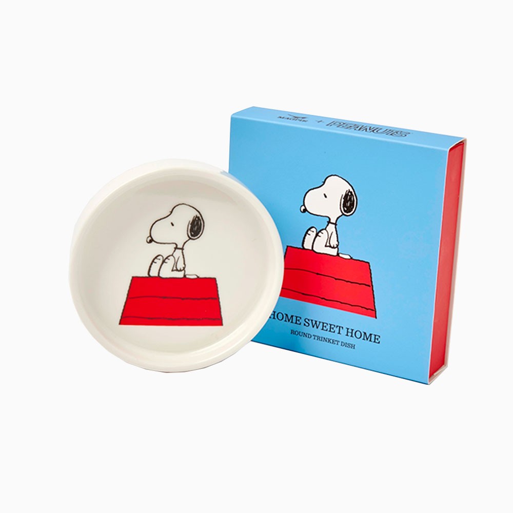 Titlee Vide Poche En Porcelaine Snoopy Home Sweet Home