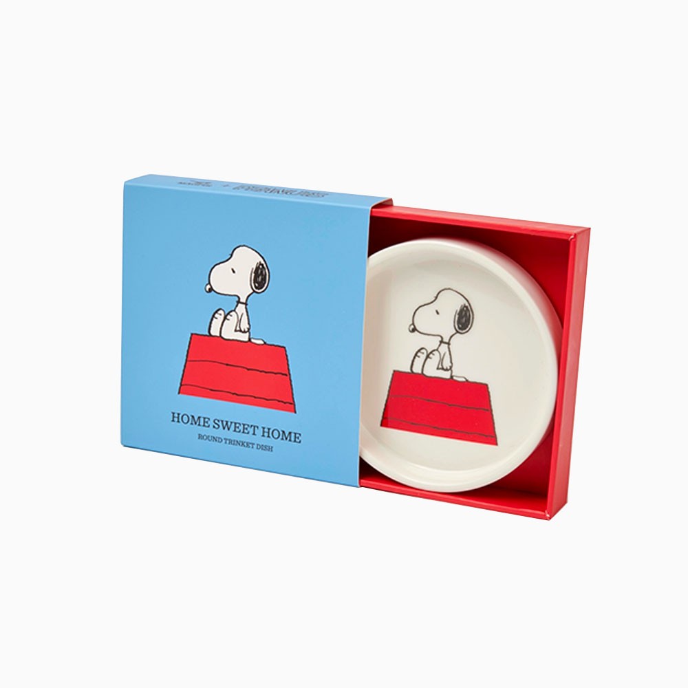 titlee Vide poche en porcelaine Snoopy Home Sweet Home