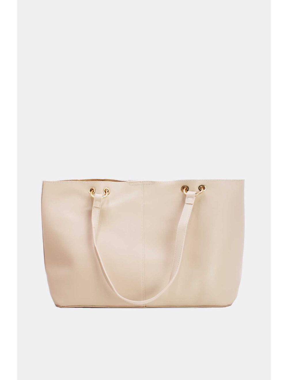 Tom&eva 2 Pièce Set Cabas Classique Effet Cuir 21C-5318-Beige