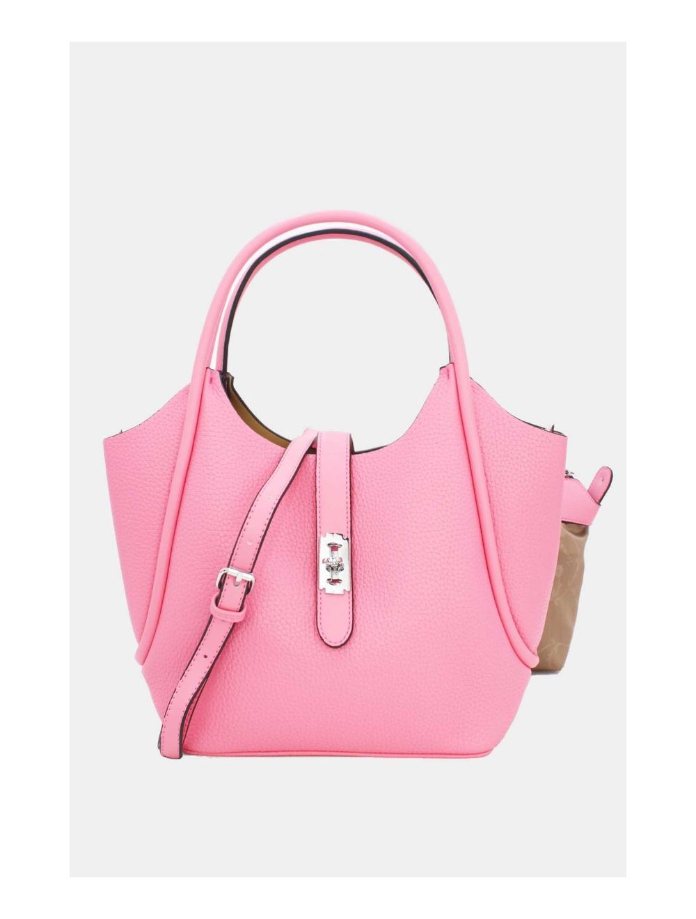 tom&eva 2 Pièces Set Sac Cabas En Relief Litchi-6910-Pink