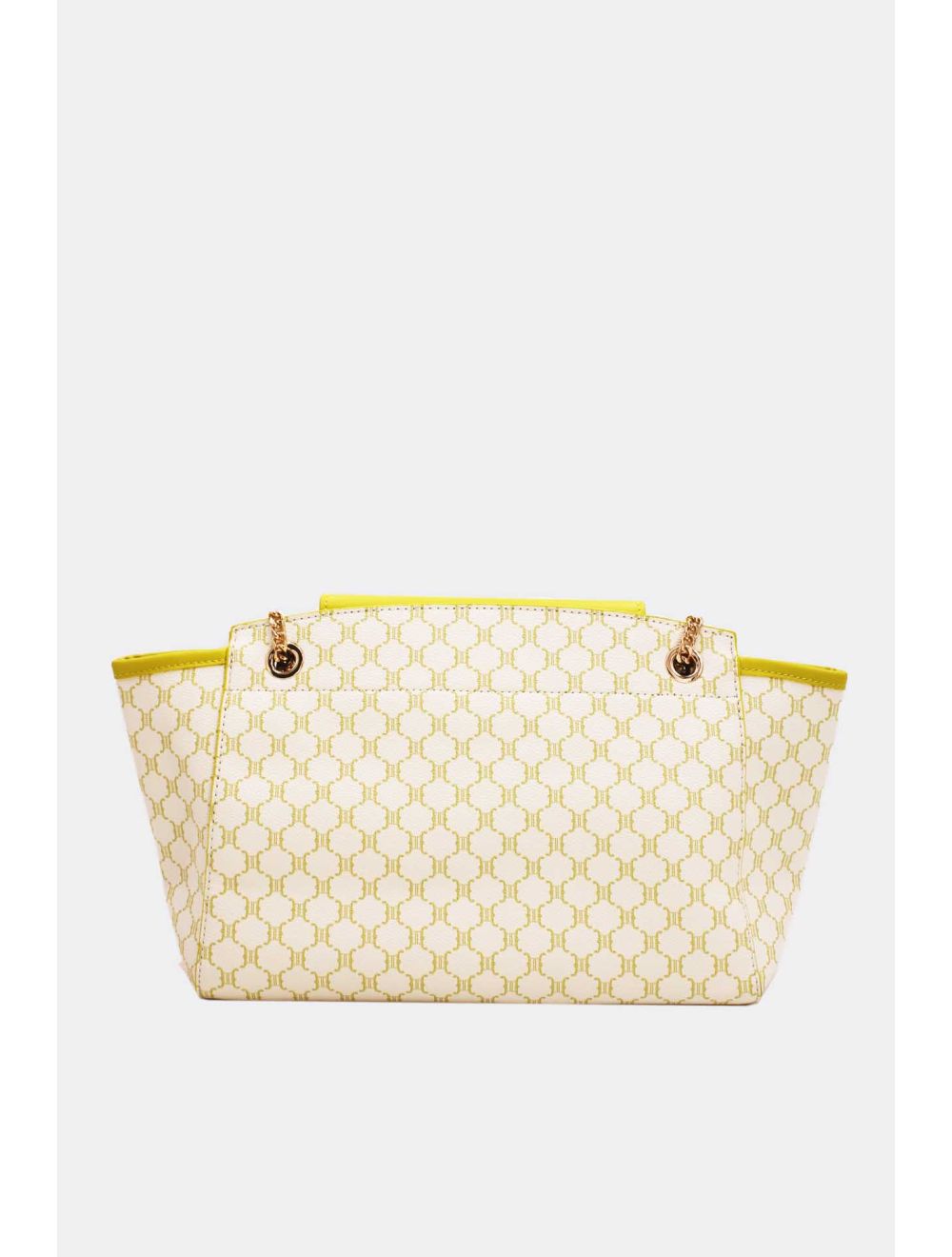 Tom&eva 2 Pièces Set Sac Cabas Monogramme Avec Pochette Amovible-21B-5100-Jaune