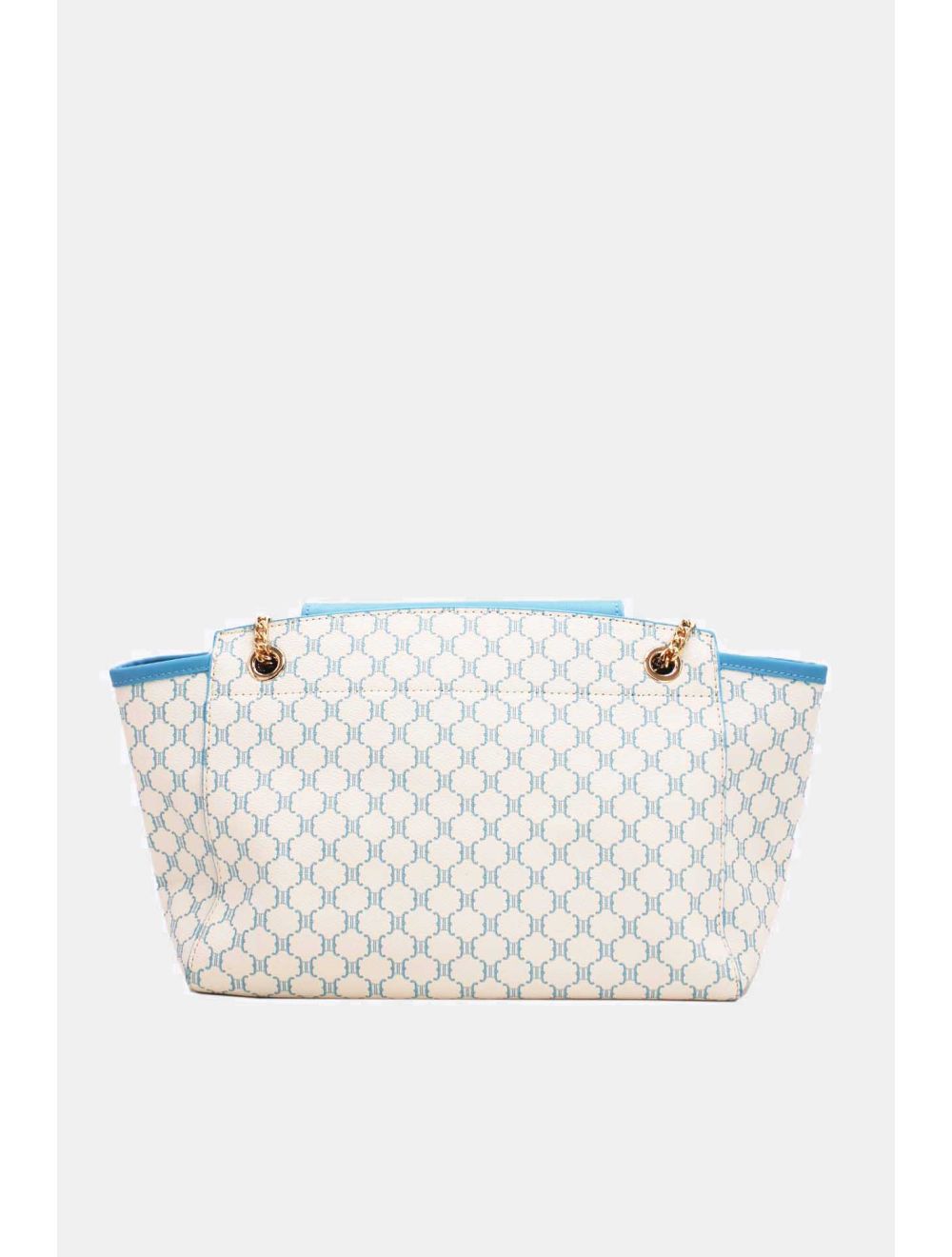 Tom&eva 2 Pièces Set Sac Cabas Monogramme Avec Pochette Amovible-21B-5100-Bleu