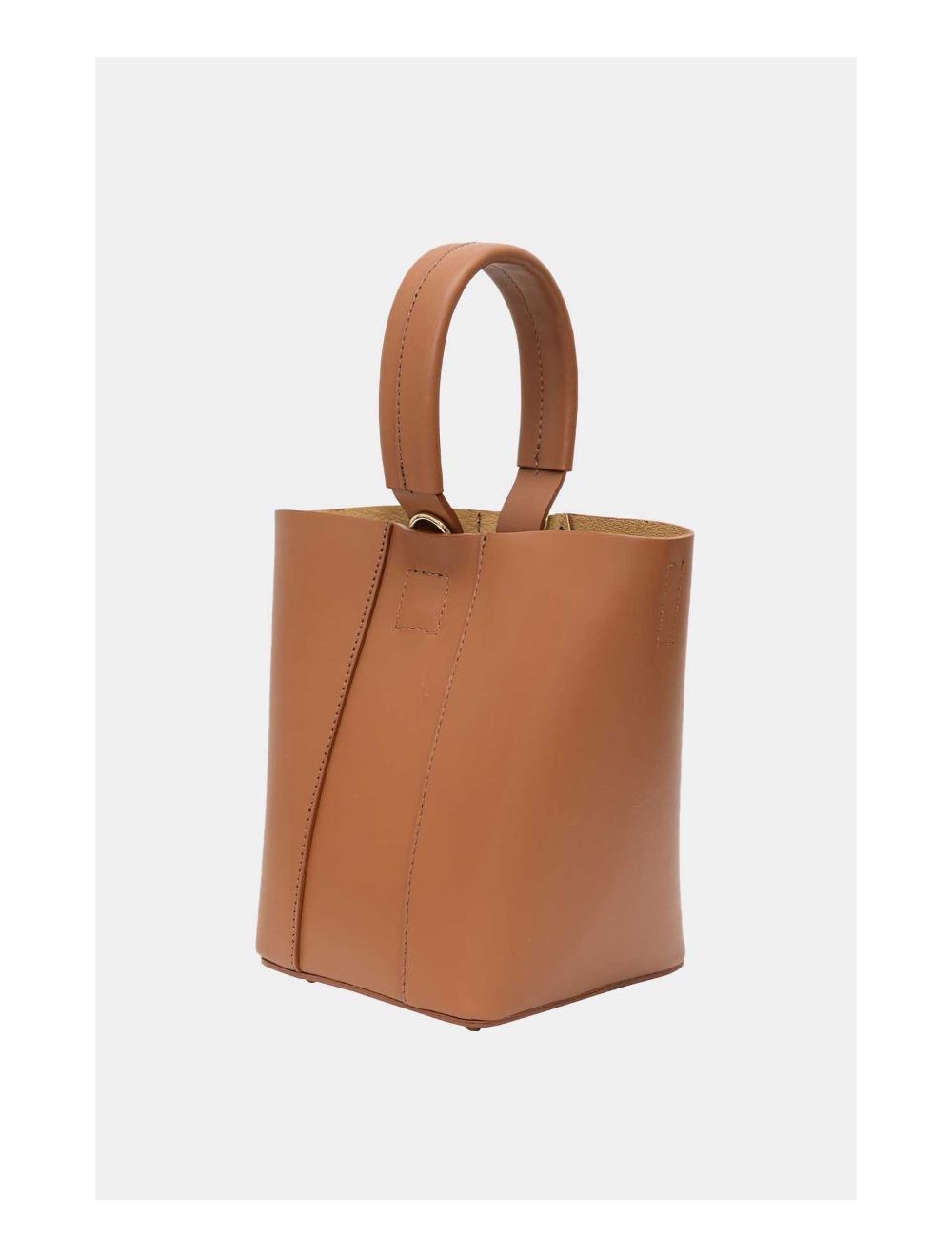 Tom&eva 2 Pièces Set Sac Seau En Cuir Vachette Lisse 4095 KATIA-Camel