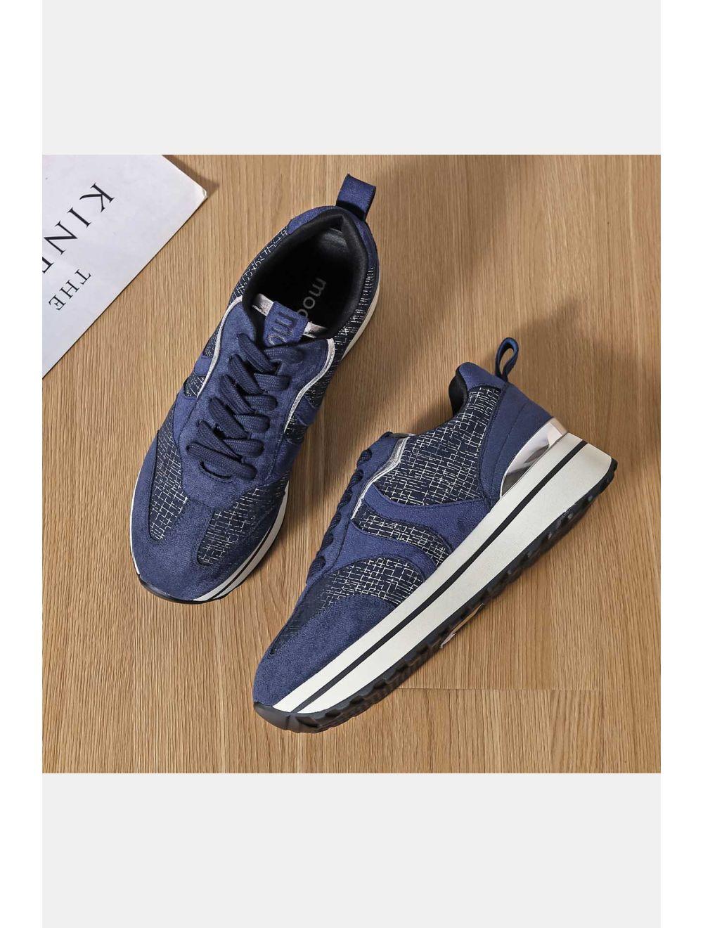 Tom&eva Baskets Femmes Couleurs Variées 24CH-KP3508-Bleu
