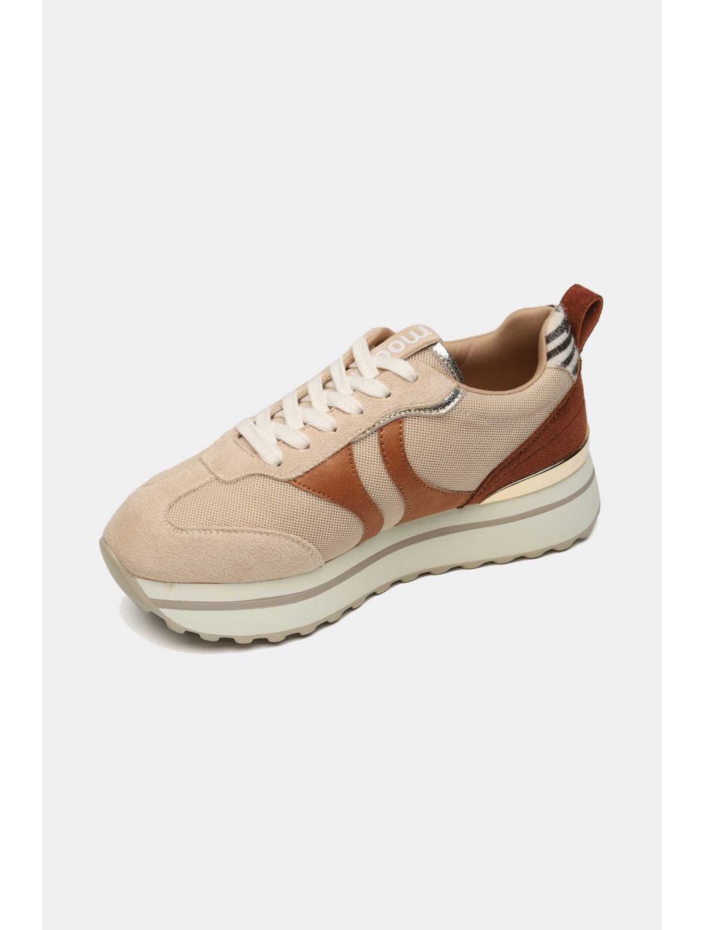 Tom&eva Baskets Femmes Couleurs Variées 24CH-KP3527-Beige