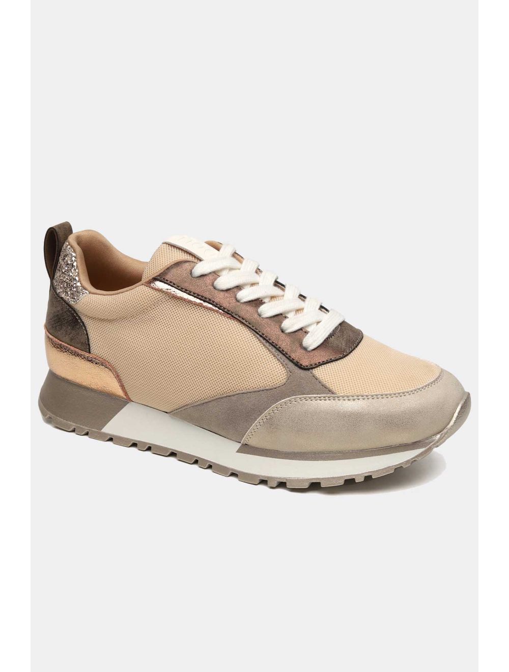 Tom&eva Baskets Femmes Couleurs Variées 24CH-KP3529-Beige