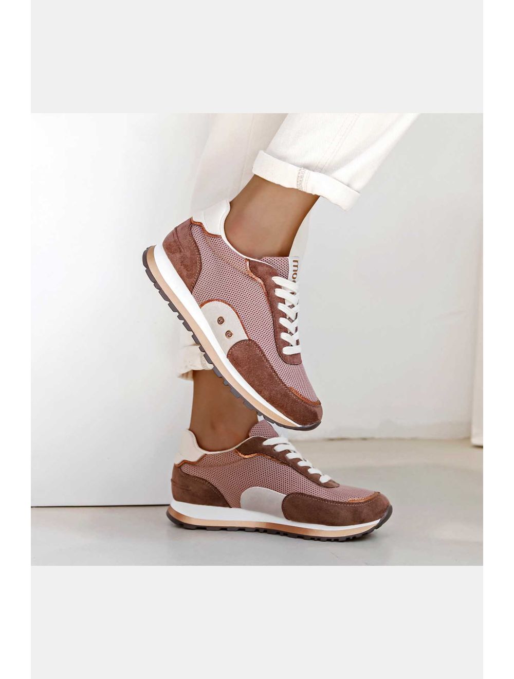 Tom&eva Baskets Femmes Couleurs Variées 24CH-KP3530-Chocolat