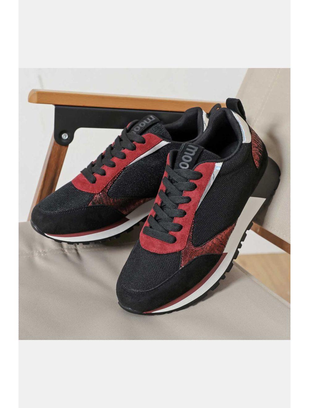 Tom&eva Baskets Femmes Couleurs Variées 24CH-KP4756-BORDEAUX