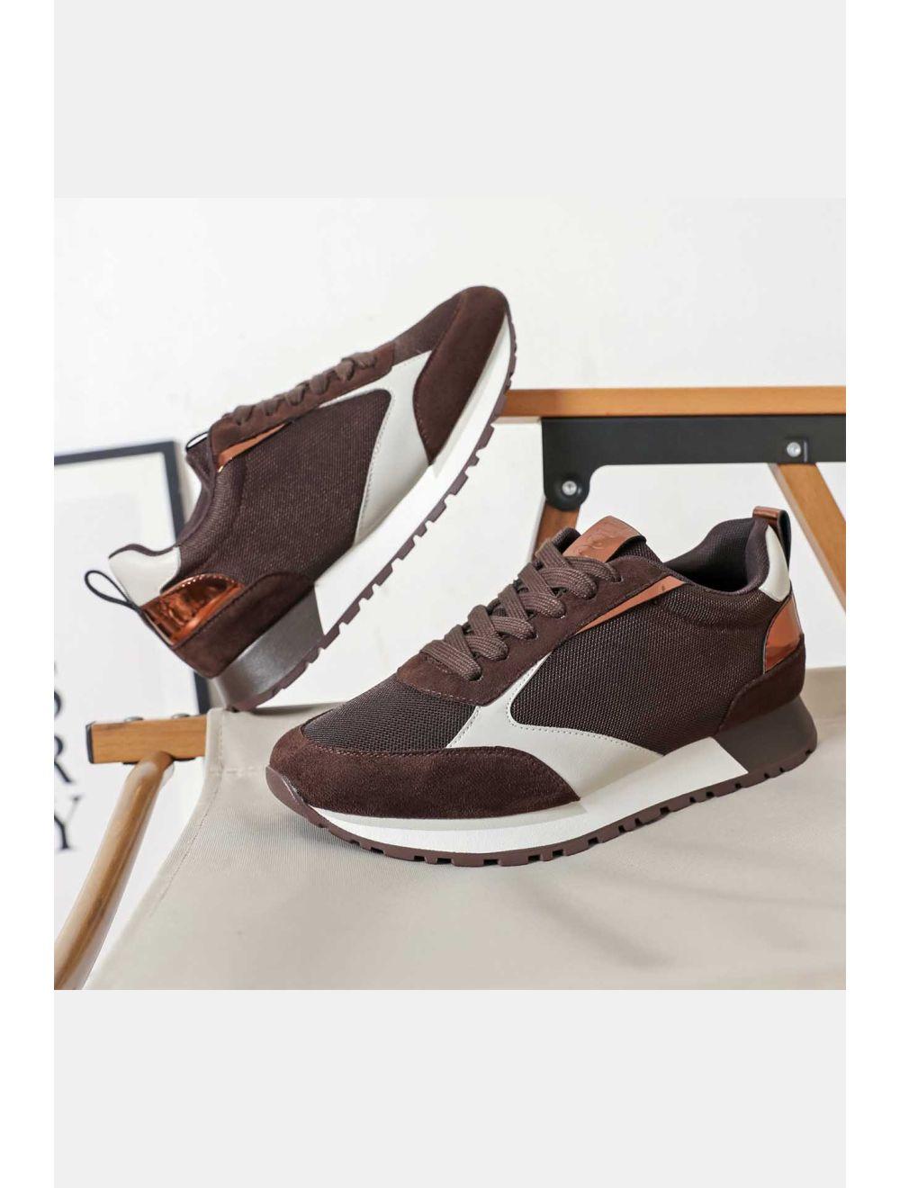 Tom&eva Baskets Femmes Couleurs Variées 24CH-KP4756-CHOCO