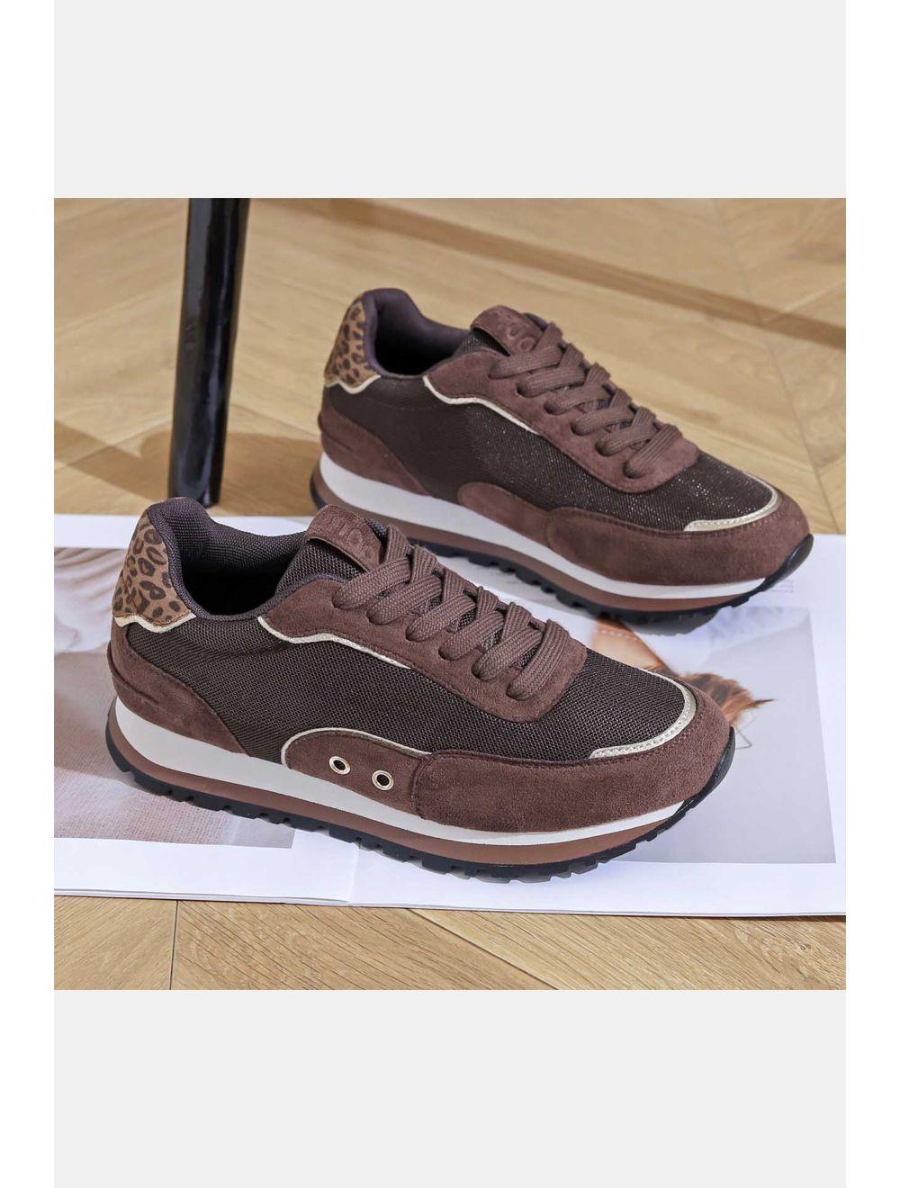 Tom&eva Baskets Femmes Couleurs Variées 24CH-KP4765-CAFÉ