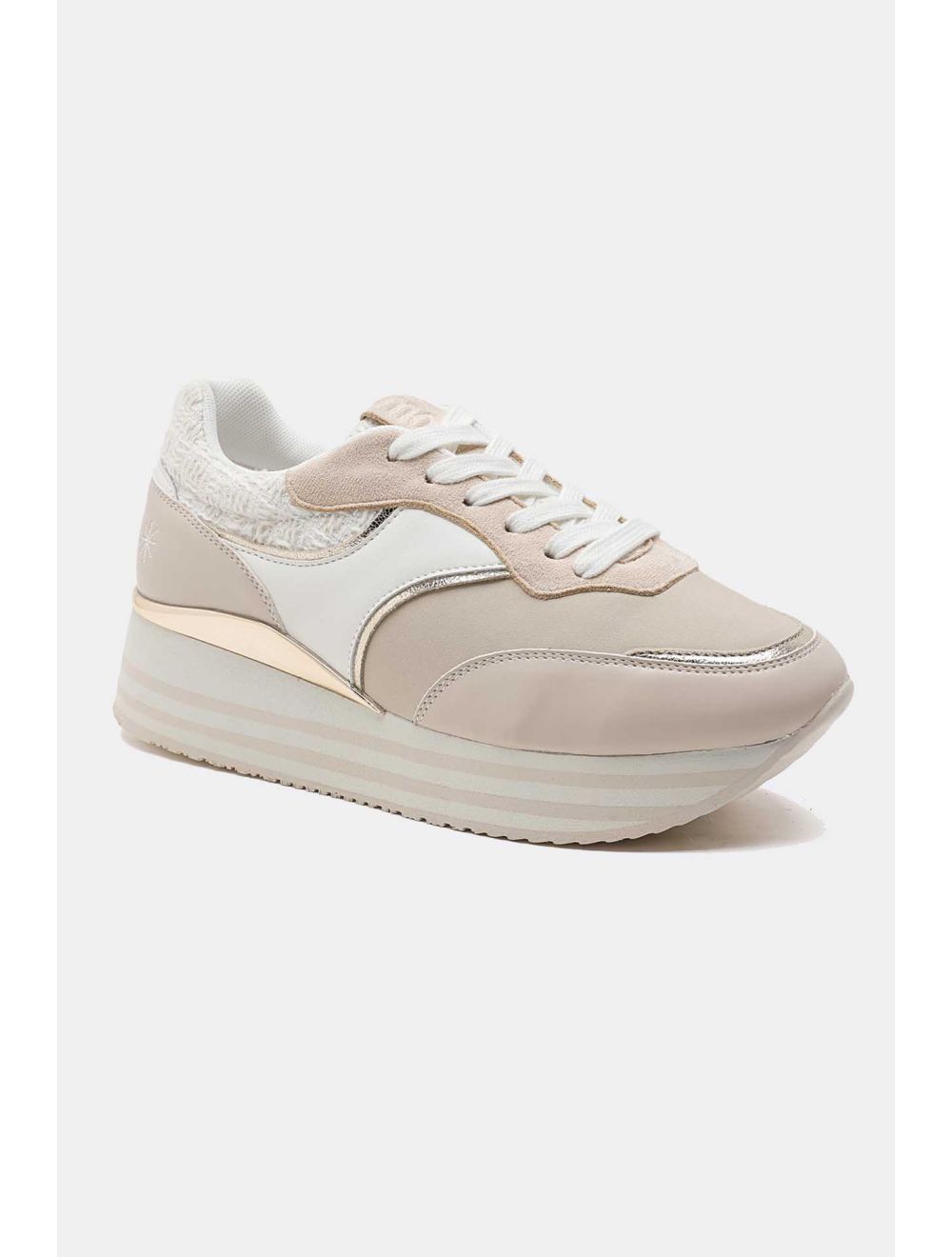 Tom&eva Baskets Femmes Couleurs Variées 24CH-KP4766-Beige