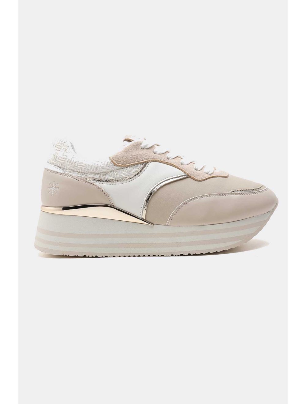 Tom&eva Baskets Femmes Couleurs Variées 24CH-KP4766-Beige