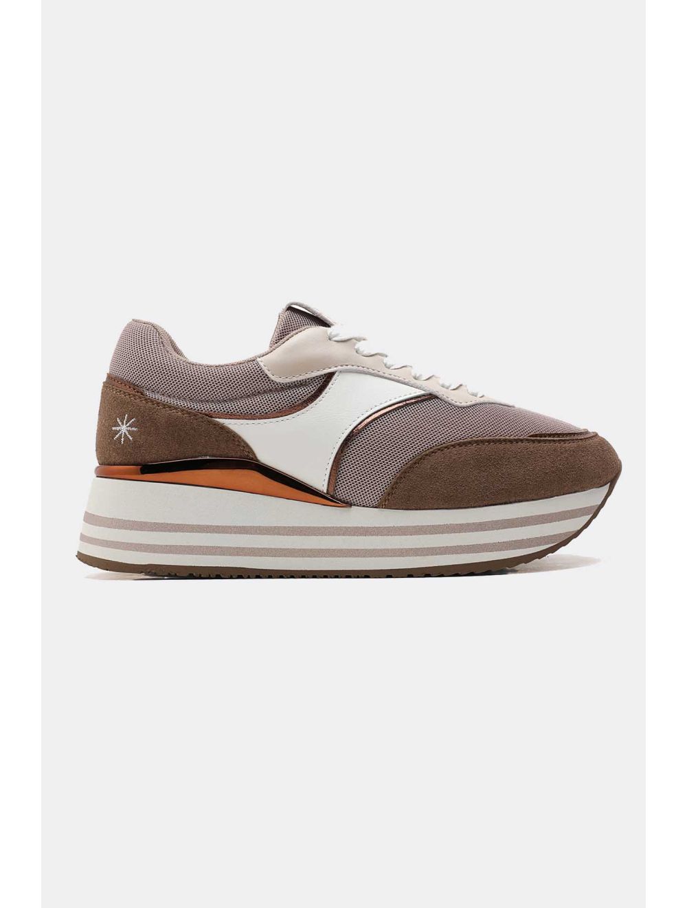 Tom&eva Baskets Femmes Couleurs Variées 24CH-KP4766-Taupe