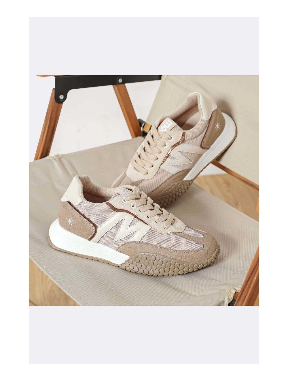 Tom&eva Baskets Femmes En Couleurs Variées 24CH-KP4751-Taupe