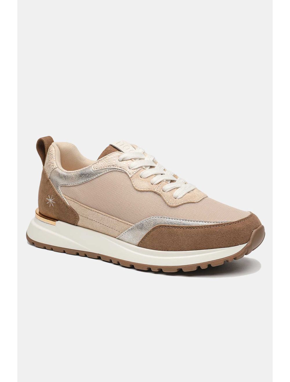 Tom&eva Baskets Femmes Matières Variées 24CH-KP4375-Taupe
