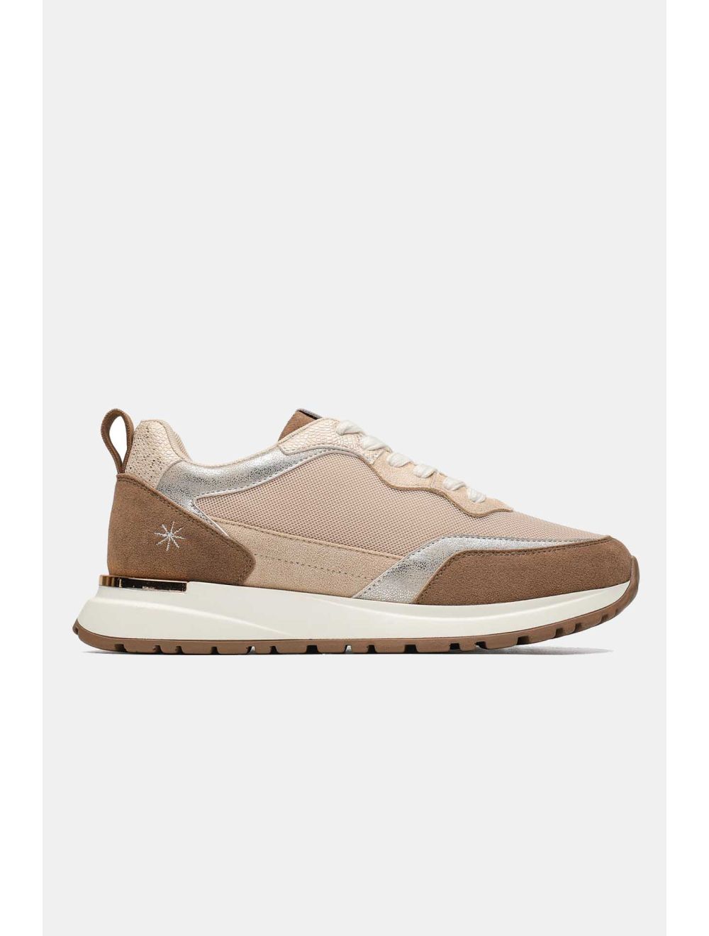 Tom&eva Baskets Femmes Matières Variées 24CH-KP4375-Taupe
