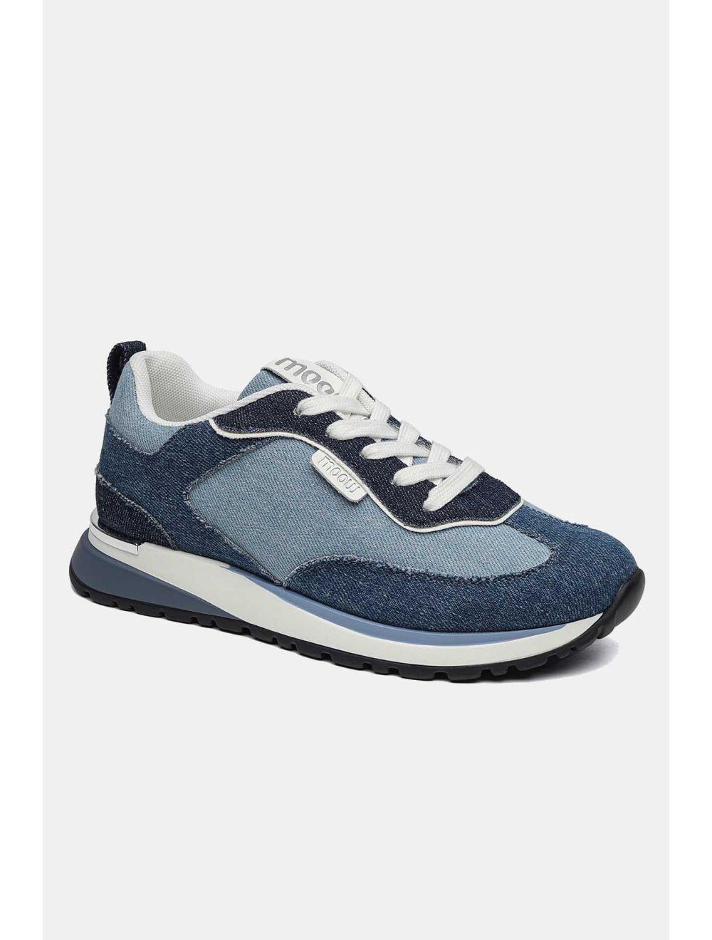 Tom&eva Baskets Femmes Matières Variées 24CH-KP4377A-Bleu