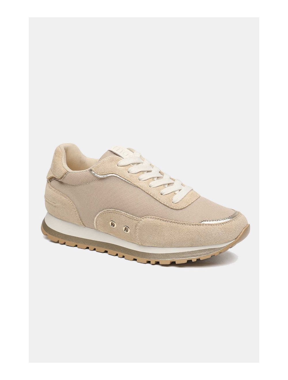 Tom&eva Baskets Femmes Matières Variées 24CH-KP4378-Beige