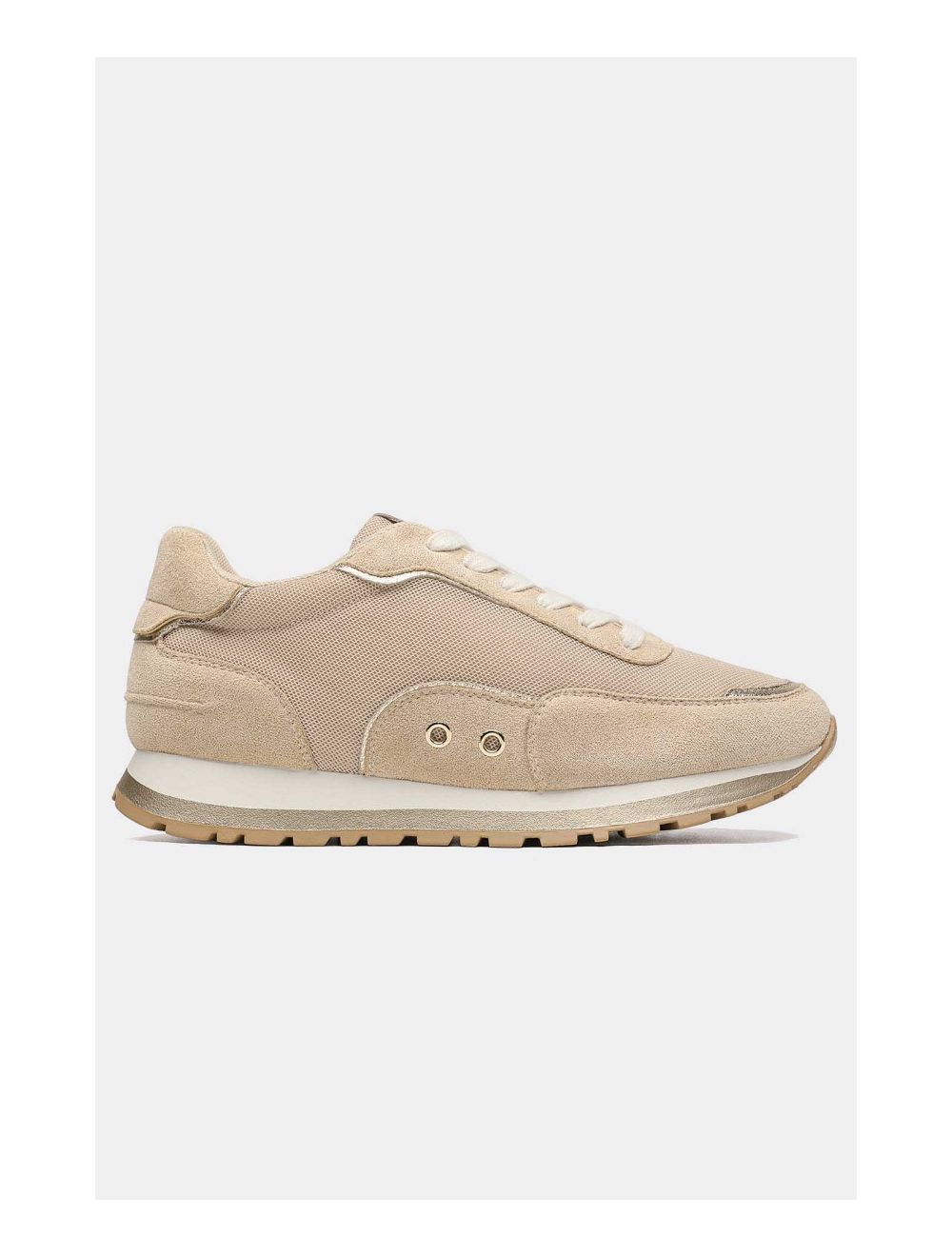 Tom&eva Baskets Femmes Matières Variées 24CH-KP4378-Beige