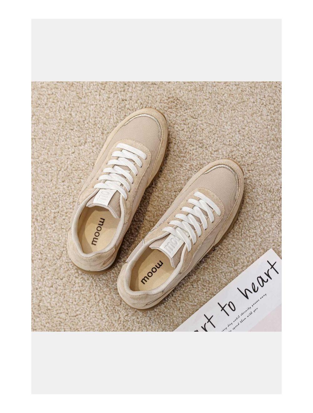 Tom&eva Baskets Femmes Matières Variées 24CH-KP4378-Beige