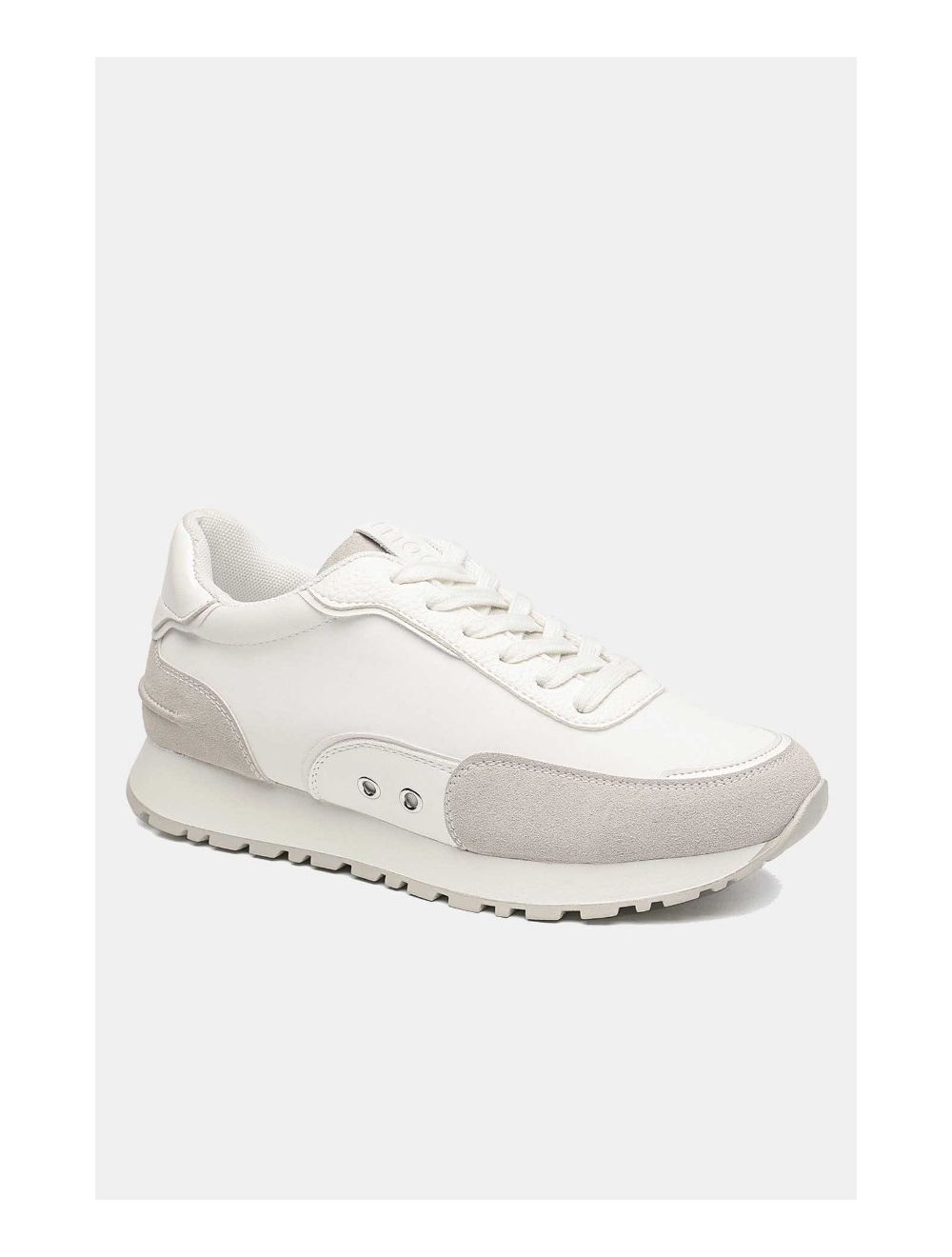 Tom&eva Baskets Femmes Matières Variées 24CH-KP4378-Blanc