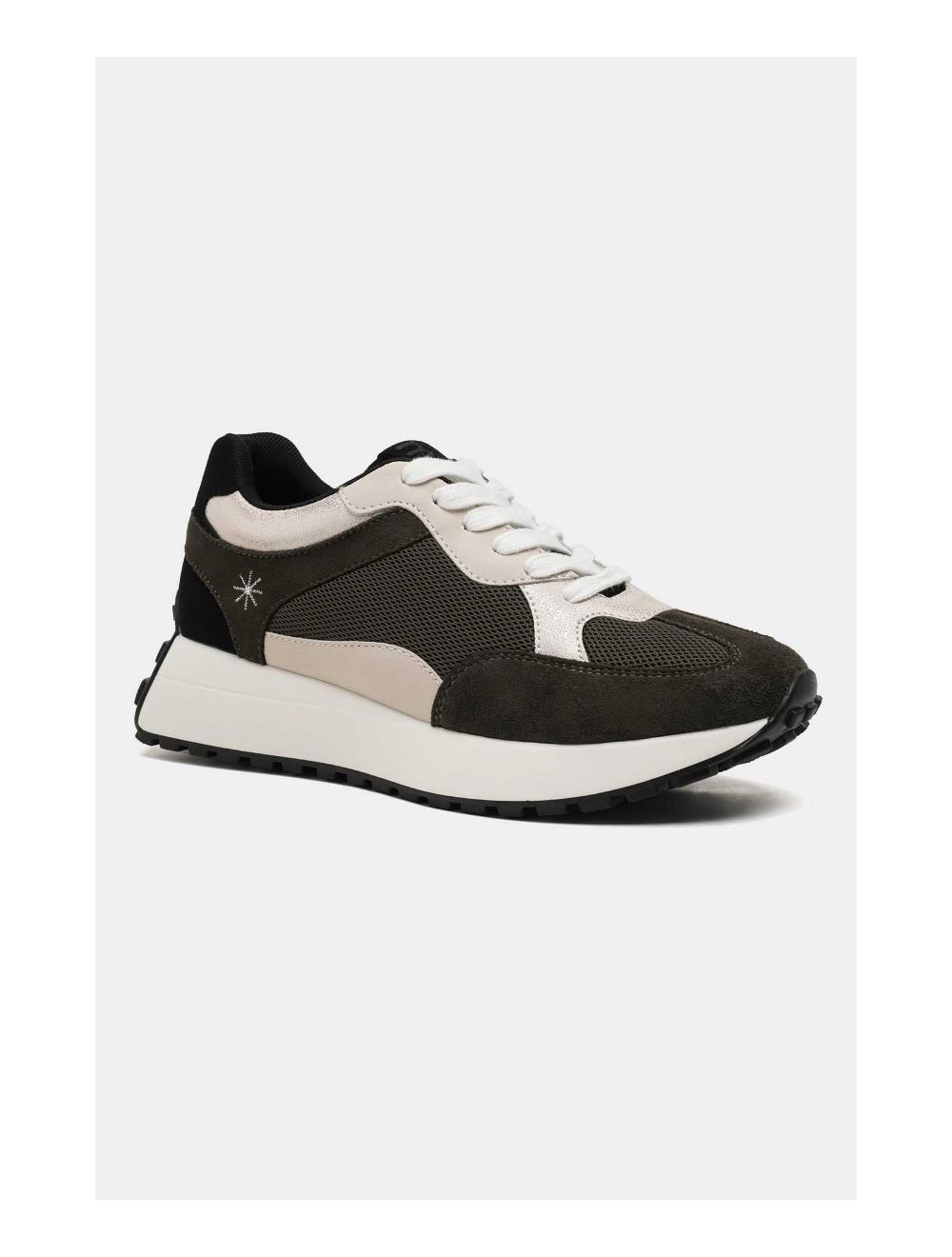 Tom&eva Baskets Femmes Matières Variées 24CH-KP4755-Kaki