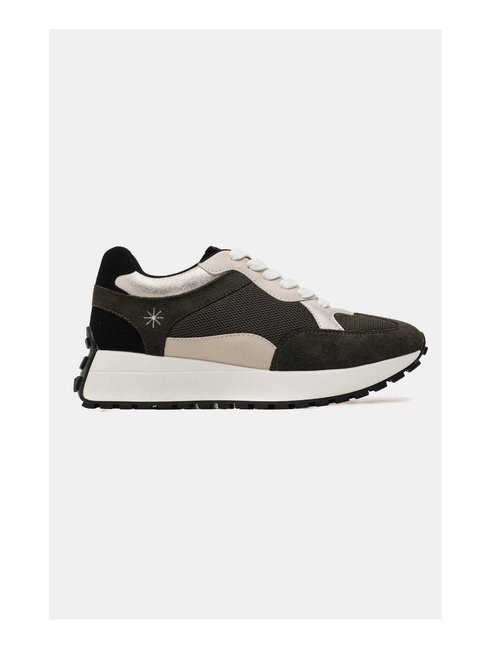 Tom&eva Baskets Femmes Matières Variées 24CH-KP4755-Kaki