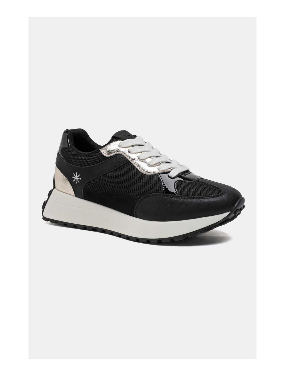 tom&eva Baskets Femmes Matières Variées 24CH-KP4755-Noir